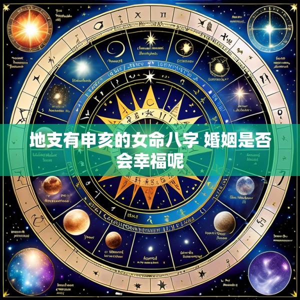 地支有申亥的女命八字 婚姻是否会幸福呢
