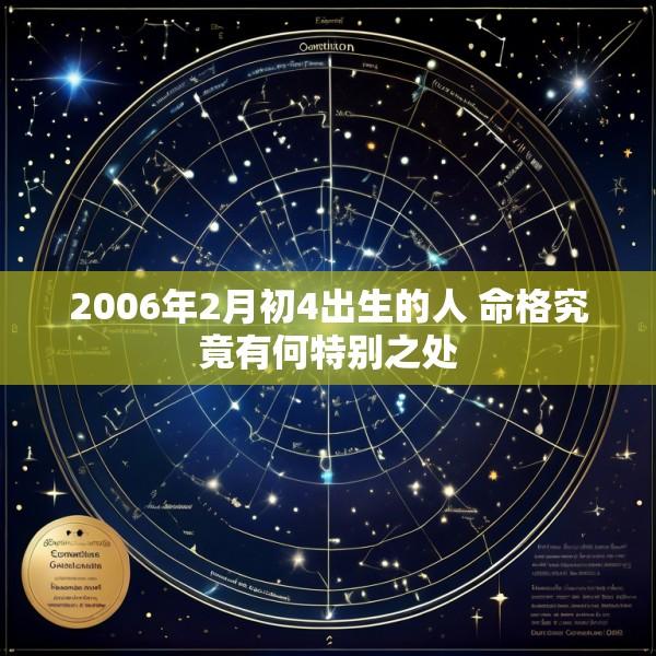 2006年2月初4出生的人 命格究竟有何特别之处