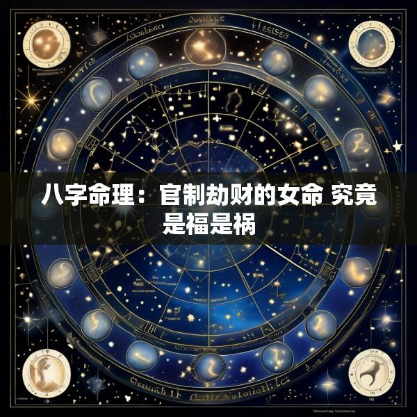 八字命理：官制劫财的女命 究竟是福是祸