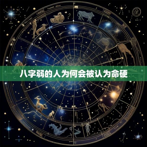 八字弱的人为何会被认为命硬
