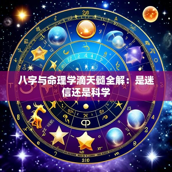 八字与命理学滴天髓全解：是迷信还是科学
