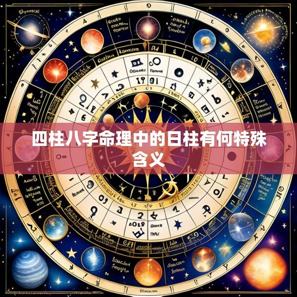 四柱八字命理中的日柱有何特殊含义