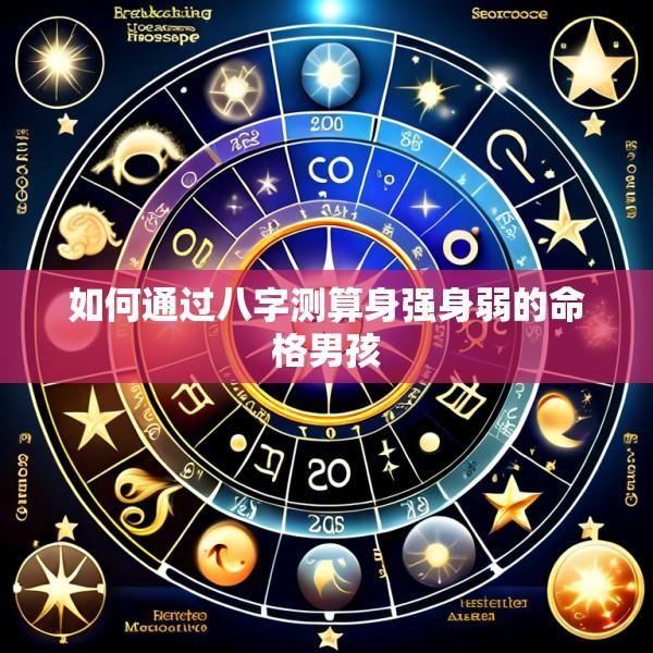 如何通过八字测算身强身弱的命格男孩