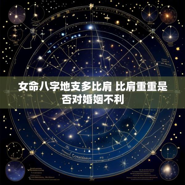 女命八字地支多比肩 比肩重重是否对婚姻不利