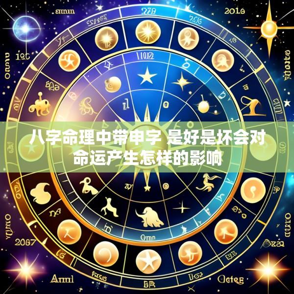 八字命理中带申字 是好是坏会对命运产生怎样的影响