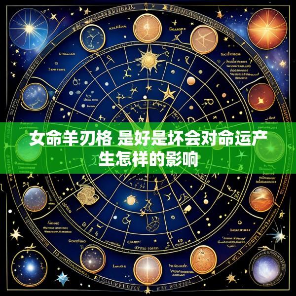 女命羊刃格 是好是坏会对命运产生怎样的影响