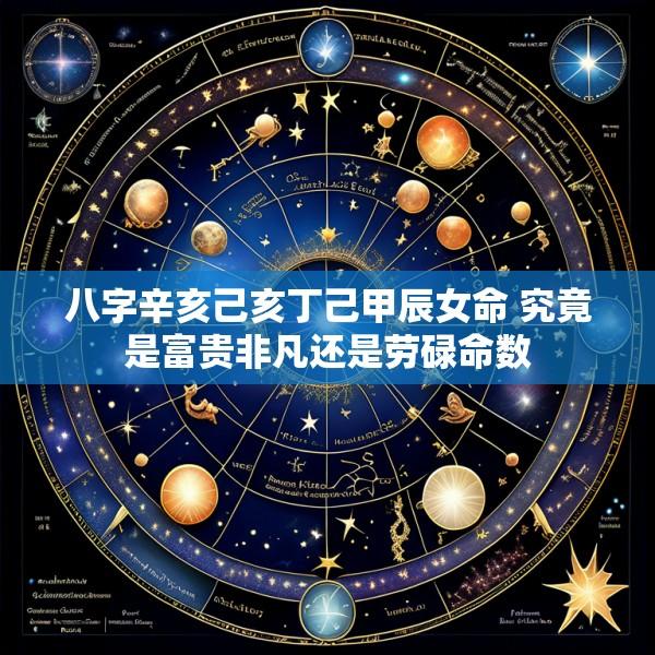 八字辛亥己亥丁己甲辰女命 究竟是富贵非凡还是劳碌命数