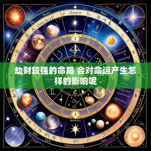 劫财较强的命局 会对命运产生怎样的影响呢