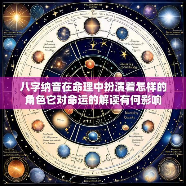 八字纳音在命理中扮演着怎样的角色它对命运的解读有何影响