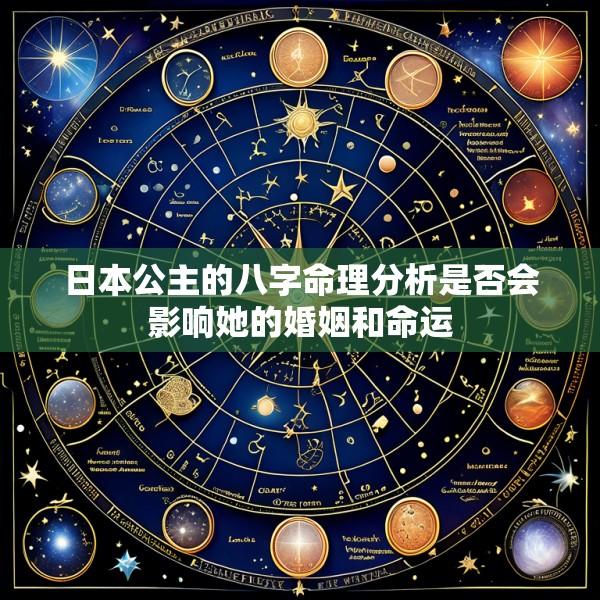 日本公主的八字命理分析是否会影响她的婚姻和命运
