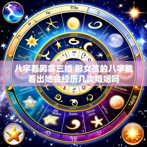 八字看男命三婚 那女孩的八字能看出她会经历几次婚姻吗