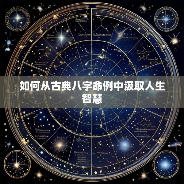如何从古典八字命例中汲取人生智慧