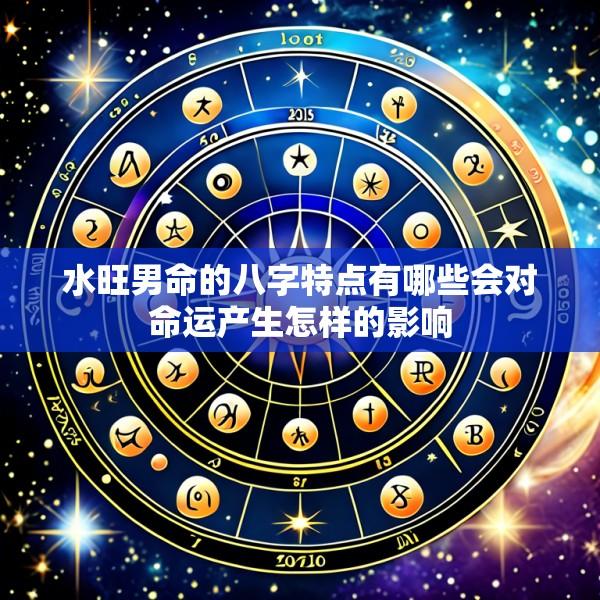 水旺男命的八字特点有哪些会对命运产生怎样的影响