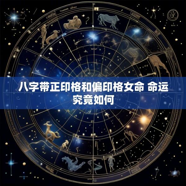 八字带正印格和偏印格女命 命运究竟如何