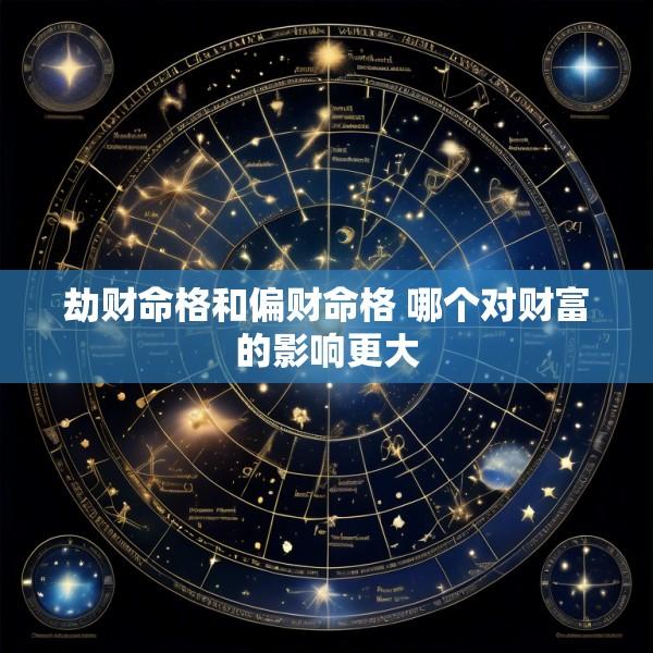 劫财命格和偏财命格 哪个对财富的影响更大