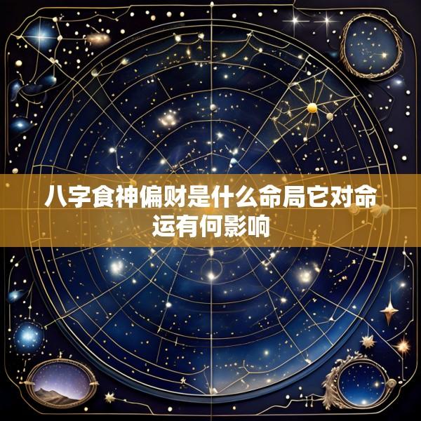八字食神偏财是什么命局它对命运有何影响