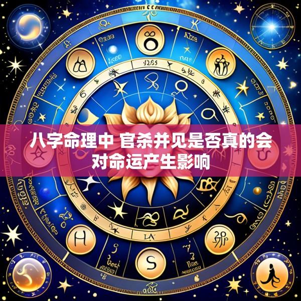 八字命理中 官杀并见是否真的会对命运产生影响