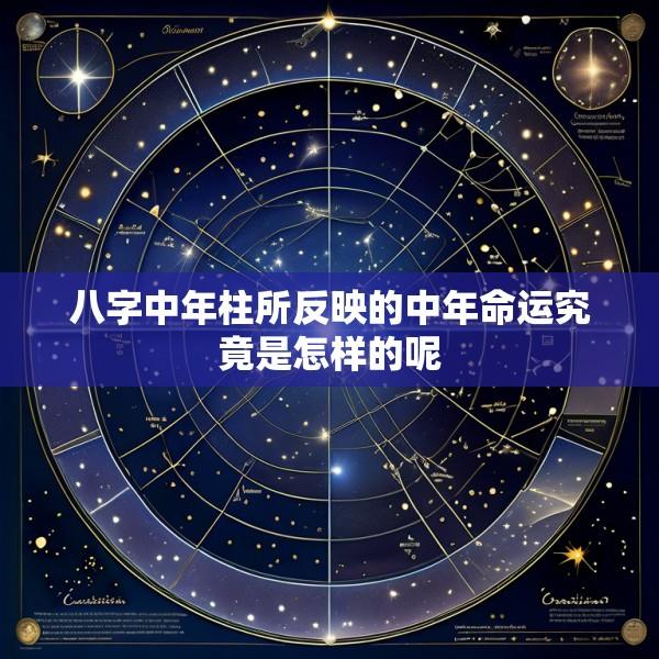 八字中年柱所反映的中年命运究竟是怎样的呢