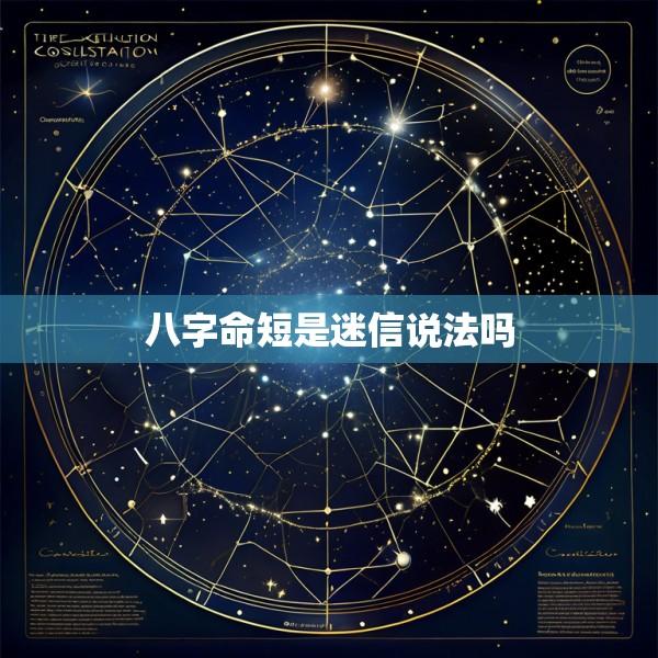 八字命短是迷信说法吗