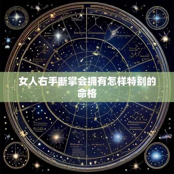 女人右手断掌会拥有怎样特别的命格