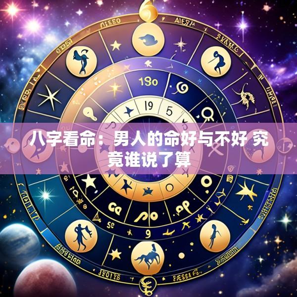 八字看命：男人的命好与不好 究竟谁说了算