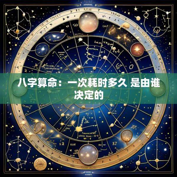 八字算命：一次耗时多久 是由谁决定的