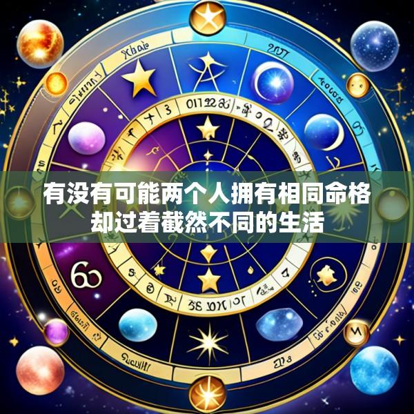 有没有可能两个人拥有相同命格却过着截然不同的生活