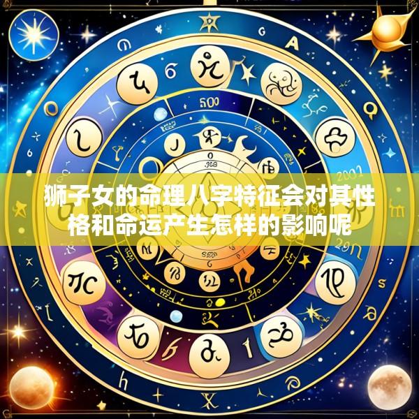 狮子女的命理八字特征会对其性格和命运产生怎样的影响呢