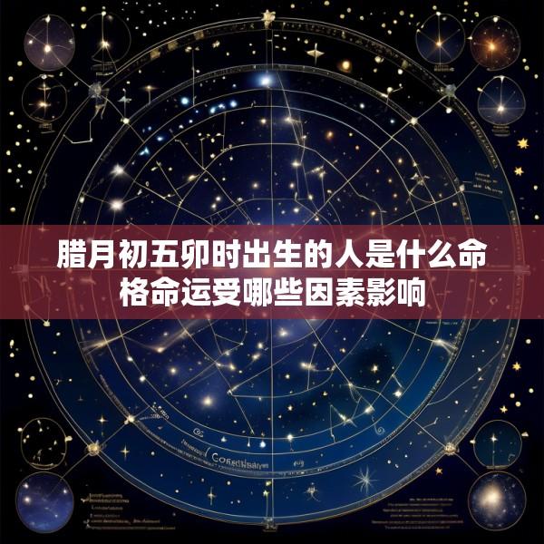 腊月初五卯时出生的人是什么命格命运受哪些因素影响