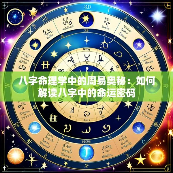 八字命理学中的周易奥秘：如何解读八字中的命运密码