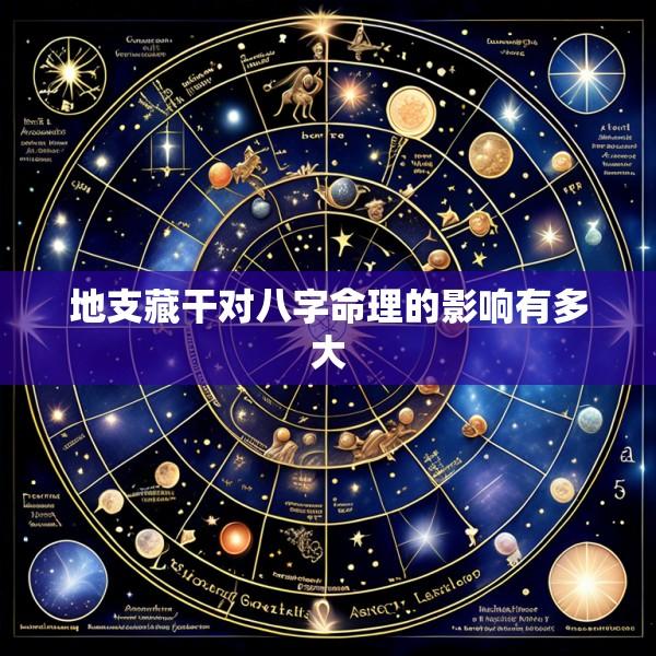 地支藏干对八字命理的影响有多大