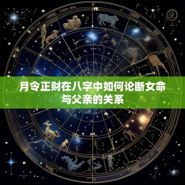 月令正财在八字中如何论断女命与父亲的关系