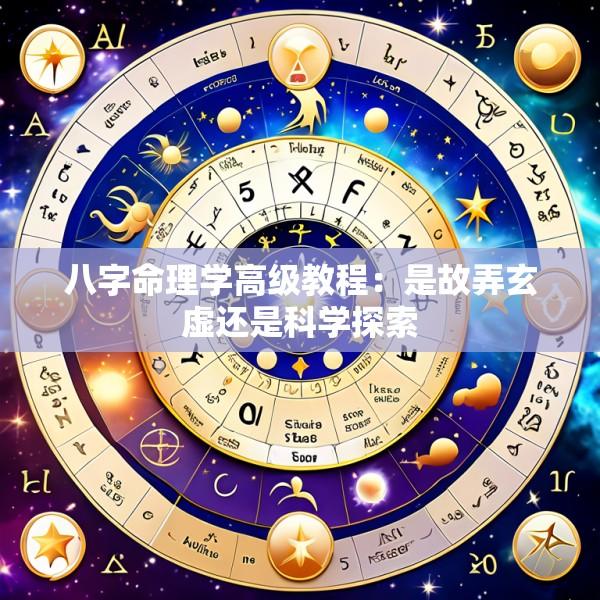 八字命理学高级教程：是故弄玄虚还是科学探索