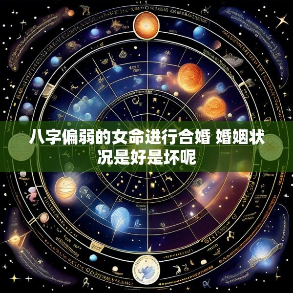 八字偏弱的女命进行合婚 婚姻状况是好是坏呢