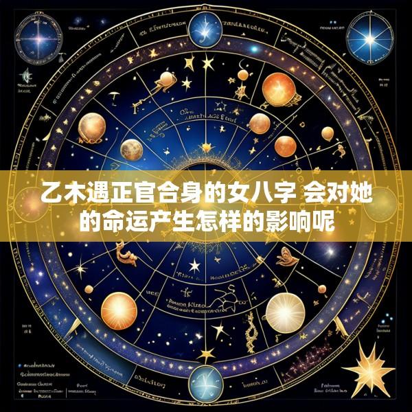 乙木遇正官合身的女八字 会对她的命运产生怎样的影响呢