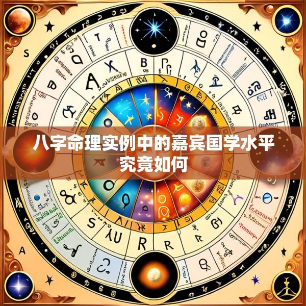 八字命理实例中的嘉宾国学水平究竟如何