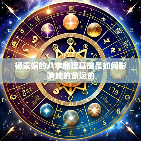 杨素娟的八字命理基础是如何影响她的命运的