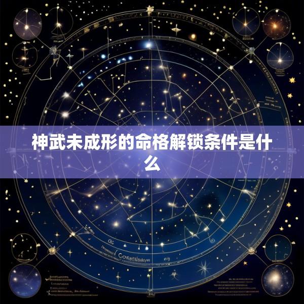 神武未成形的命格解锁条件是什么