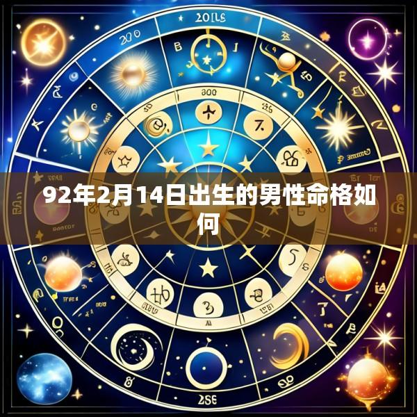 92年2月14日出生的男性命格如何