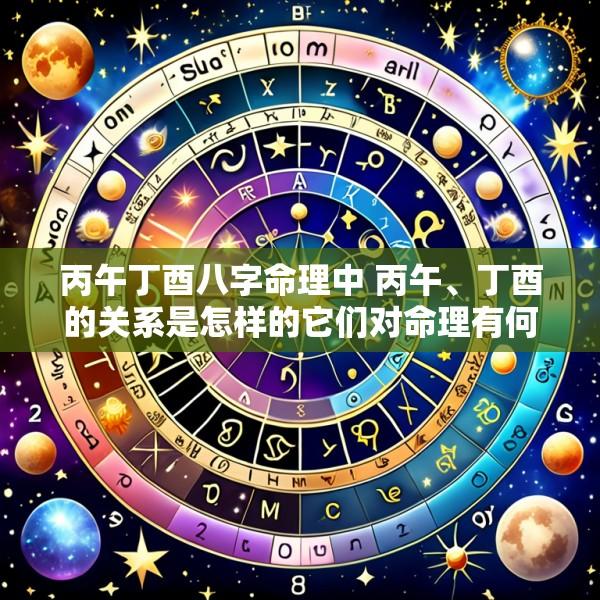 丙午丁酉八字命理中 丙午、丁酉的关系是怎样的它们对命理有何影响
