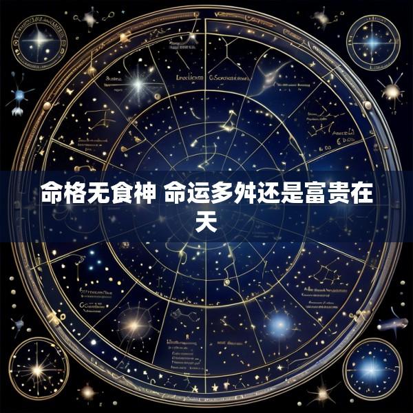 命格无食神 命运多舛还是富贵在天
