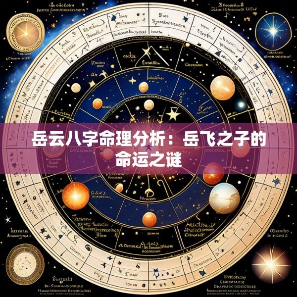 岳云八字命理分析：岳飞之子的命运之谜