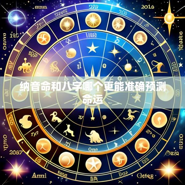纳音命和八字哪个更能准确预测命运