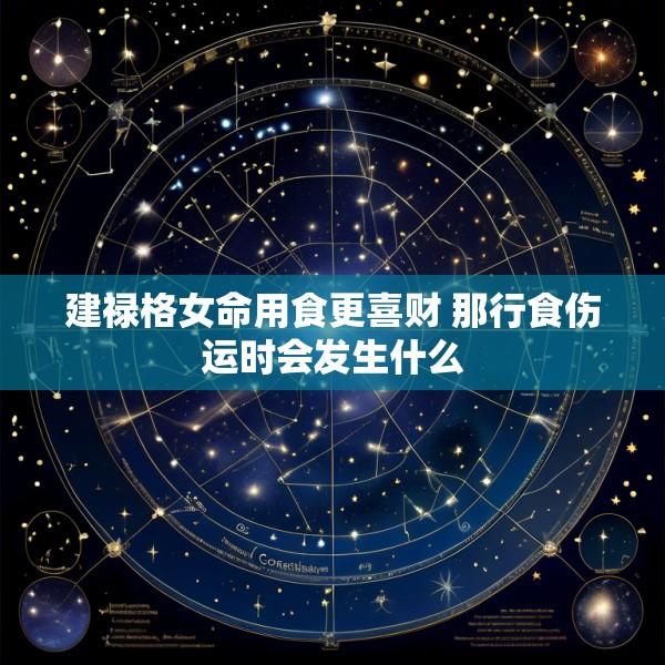 建禄格女命用食更喜财 那行食伤运时会发生什么