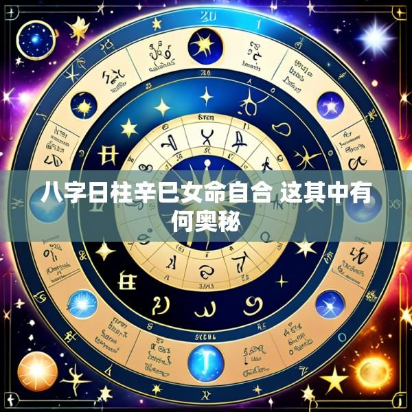 八字日柱辛巳女命自合 这其中有何奥秘