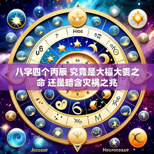 八字四个丙辰 究竟是大福大贵之命 还是暗含灾祸之兆