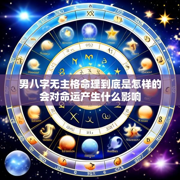 男八字无主格命理到底是怎样的会对命运产生什么影响