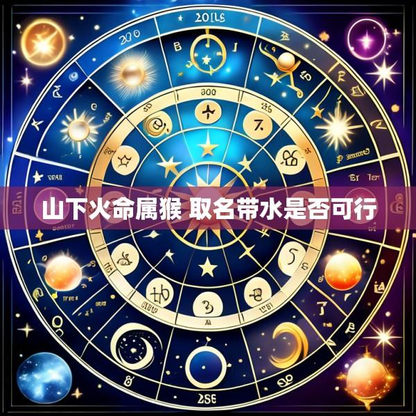 山下火命属猴 取名带水是否可行