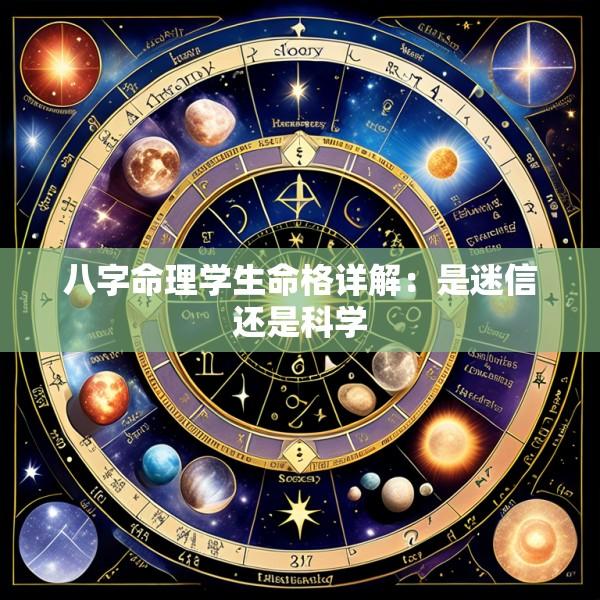 八字命理学生命格详解：是迷信还是科学