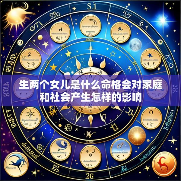 生两个女儿是什么命格会对家庭和社会产生怎样的影响